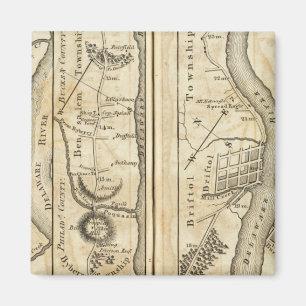 Aimant Philadelphie et New York Road Map