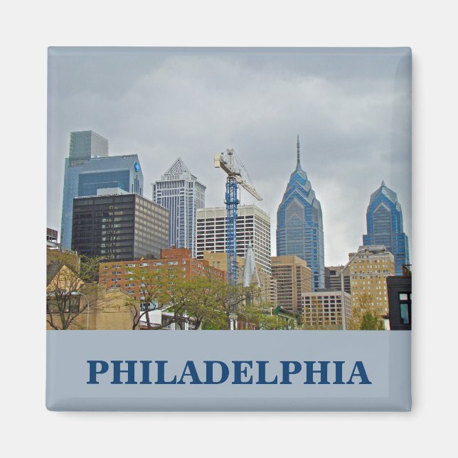 Aimant Philadelphie Skyline de la promenade fluviale (Devant)