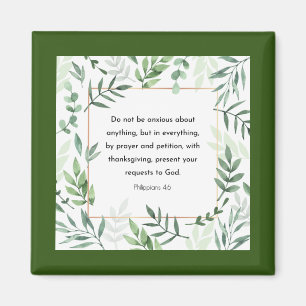 Aimant Philippiens 4:6, Verse de la Bible,