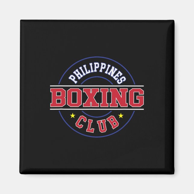 Aimant Philippines Boxer Club de boxe Boxer Pinoy P Phili (Devant)