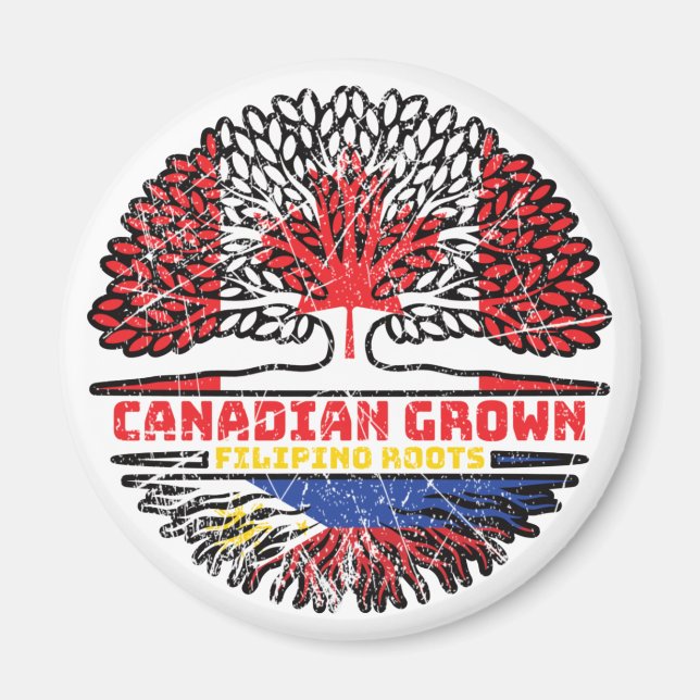 Aimant Philipppino Canadian Canada Tree Roots Fl (Devant)
