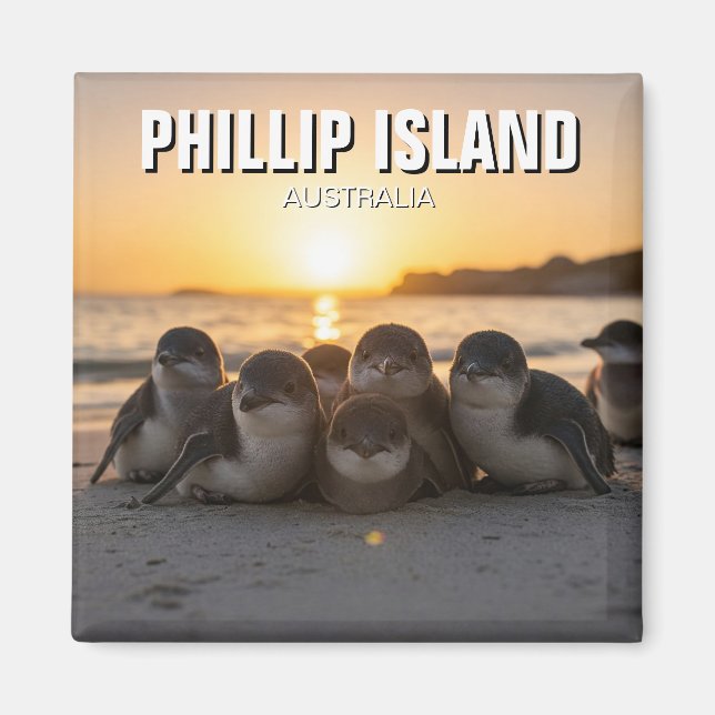 Aimant Phillip Island Australie (Devant)