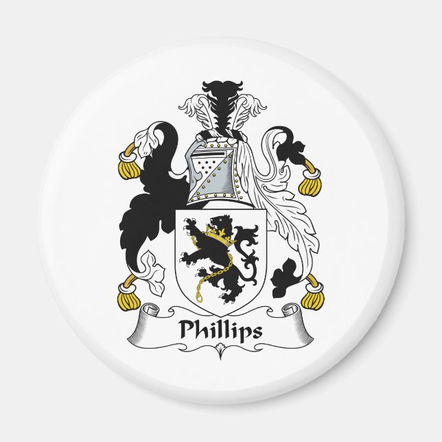 Aimant Phillips Family Crest (Devant)