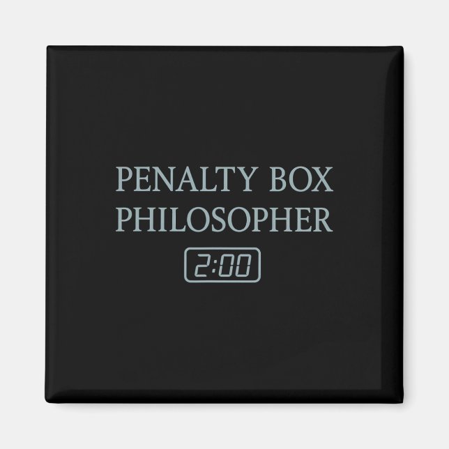 Aimant Philosophe de la boîte de pénalité Citation drôle  (Devant)
