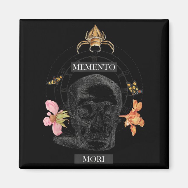 Aimant Philosophe philosophique de Memento Mori (Devant)
