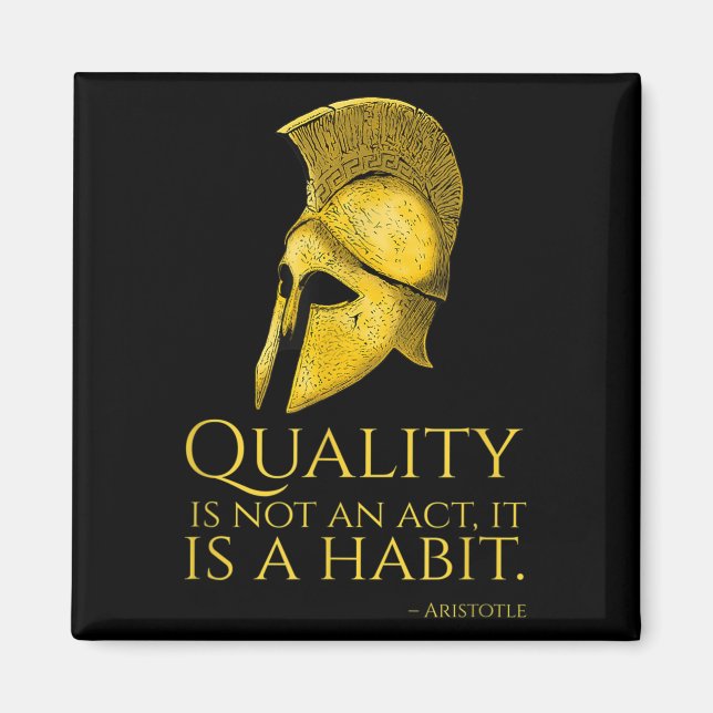 Aimant Philosophie Grecque Ancienne Motivationnelle - Ari (Devant)