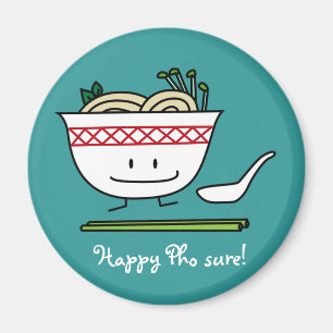 Aimant Pho Noodle Bowl Viêt-nam cuillères à soupe baguett