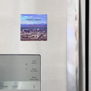 Aimant Phoenix Arizona Skyline en journée