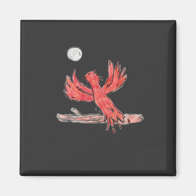 Aimant Phoenix rouge (Devant)