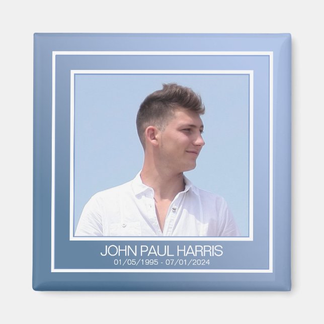 Aimant Photo Blue Memorial (Devant)