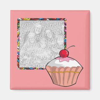 Aimant photo Cupcake & Sprinkings