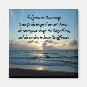 AIMANT PHOTO DE BEAUTIFUL SERENITY PRAYER OCEAN