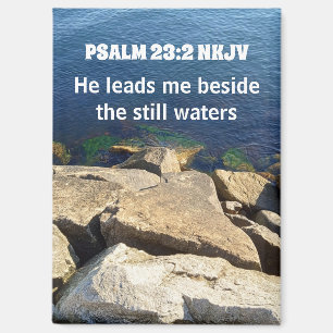 Aimant Photo de bord de mer au bord des eaux calmes Verse