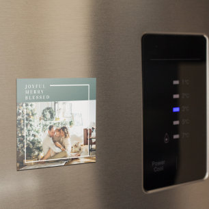 Aimant Photo de famille moderne   Joyeux Joyeux Joyeux Bé