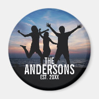 Photo de famille personnalisée avec nom de famille