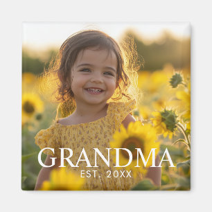 Aimant Photo de grand-mère moderne