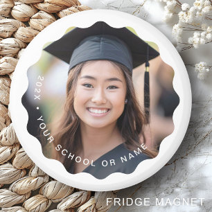 Aimant Photo de l'année du nom de l'école diplôme de la f