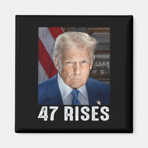Aimant Photo de l'investiture de Trump 47 Rises de Donald