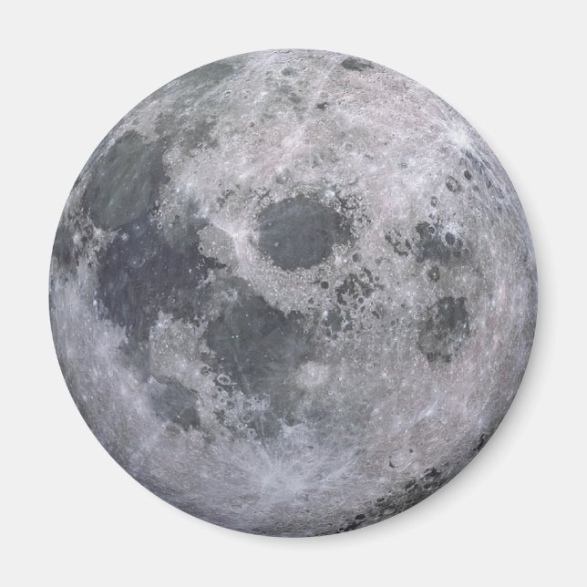 Aimant Photo de lune grise (Devant)