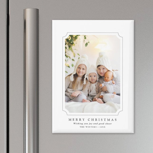 Aimant Photo de Noël Joyeux Minimaliste (Créateur téléchargé)