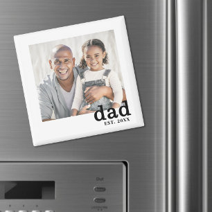 Aimant Photo de Papa Personnalisé Établie
