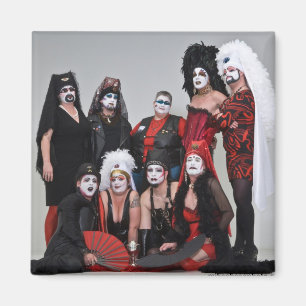 Aimant Photo de vacances de soeurs de rr