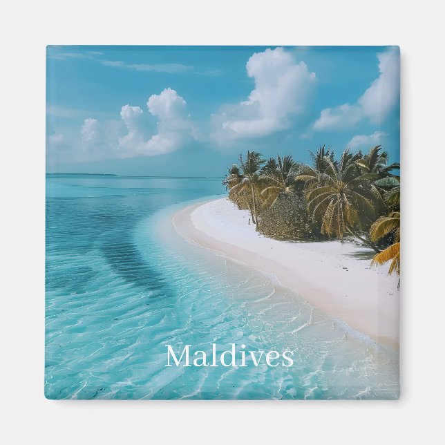 Aimant Photo des Maldives  (Devant)