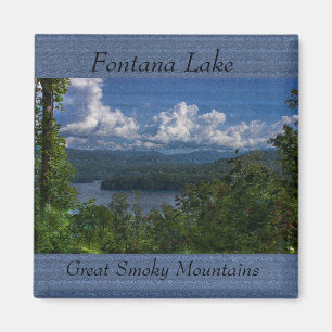 Aimant photo du lac Fontana, Great Smoky Mountains