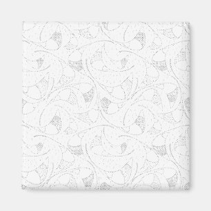 Aimant photo en noir et blanc d'une personne tenant une c