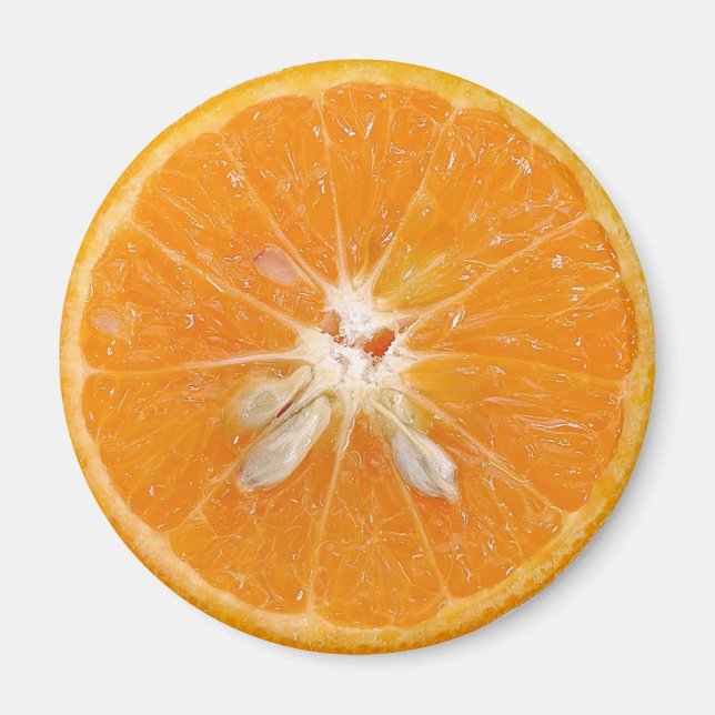 Aimant photo en tranche orange (Devant)
