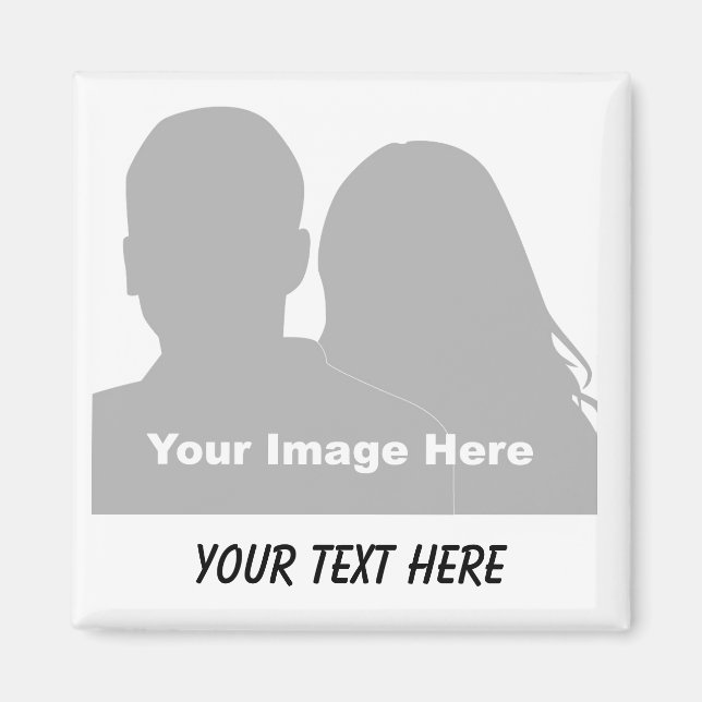 Aimant Photo et message (Devant)