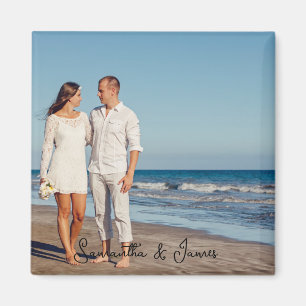 Aimant Photo et texte personnalisés