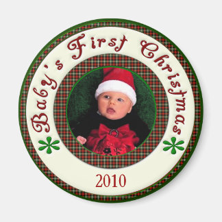 Aimant Photo First Christmas Custom Dated