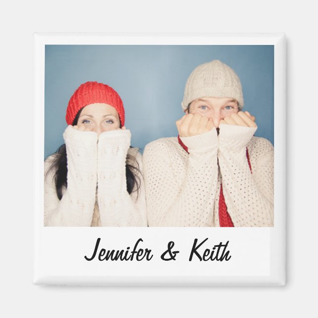 Aimant Photo instantanée Retro personnalisée vintage (Devant)