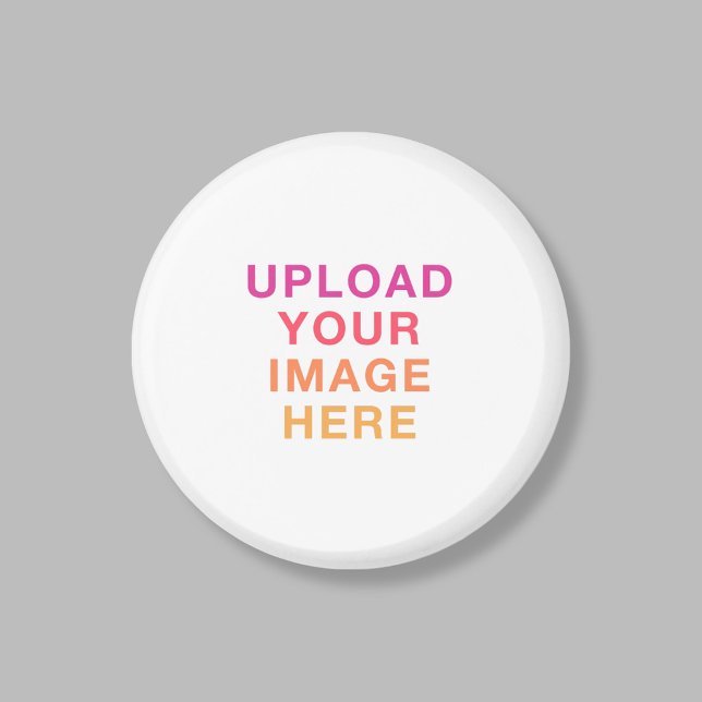 Aimant Photo Logo Business Simple Template White (Créateur téléchargé)