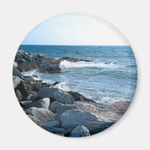Aimant Photo of Wavy Atlantic Ocean Blue