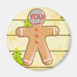 Aimant Photo personnalisable de biscuit mignon de pain