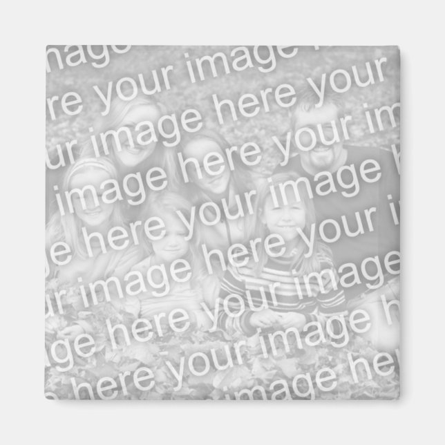 Aimant photo personnalisé avec votre image (Devant)