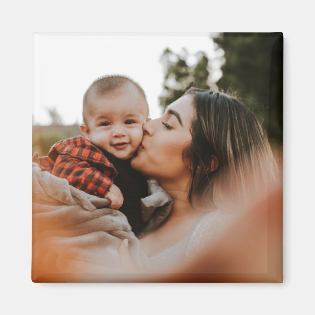 Aimant photo personnalisé mémorable (Devant)