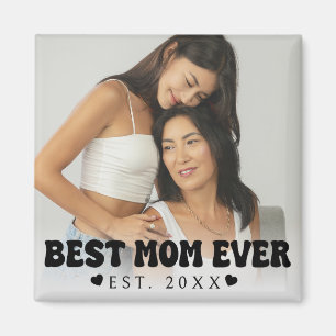 Aimant photo personnalisé pour la meilleure maman 