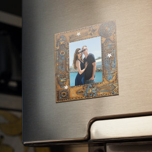 Aimant Photo personnalisée Antique Squelette Image de cad