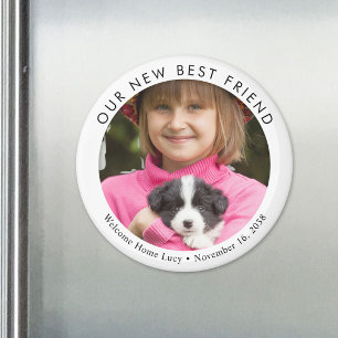 Aimant Photo personnalisée de nouveau chiot
