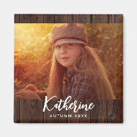 Photo personnalisée en carton Brown foncé rustique