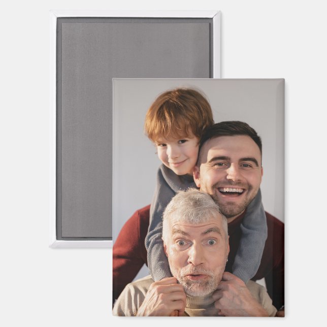 Aimant photo rectangle 6,4 cm x 8,9 cm (Recto/Verso)
