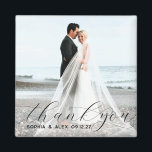 Aimant photo simple et élégant en Merci Mariage<br><div class="desc">Aimant photo simple et élégant en Merci Mariage</div>