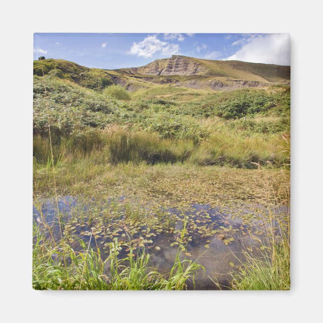 Aimant Photo souvenir de Mam Tor in the Peak District (Devant)