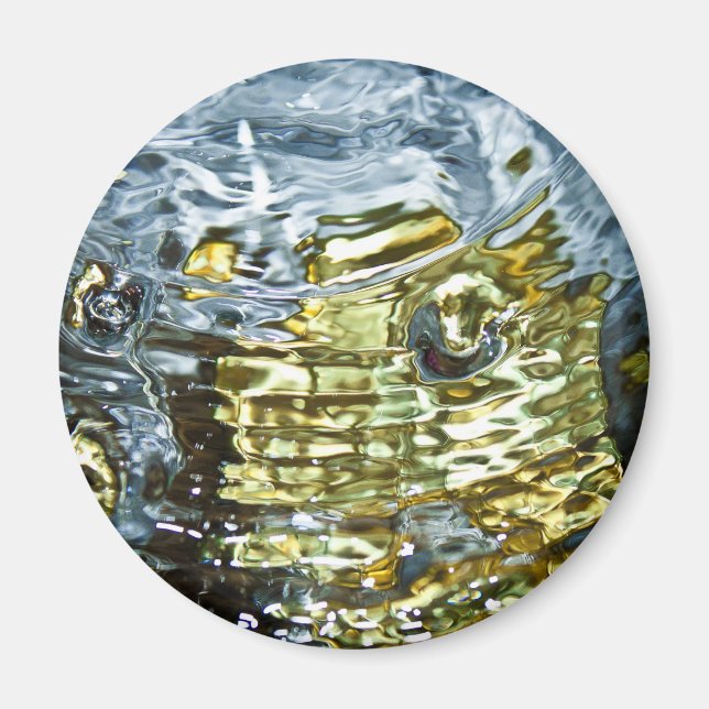 Aimant Photographie de l'eau Abstraite (Devant)