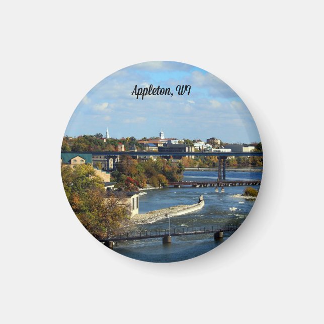 Aimant photographie de paysage d'Appleton, Wisconsin (Devant)