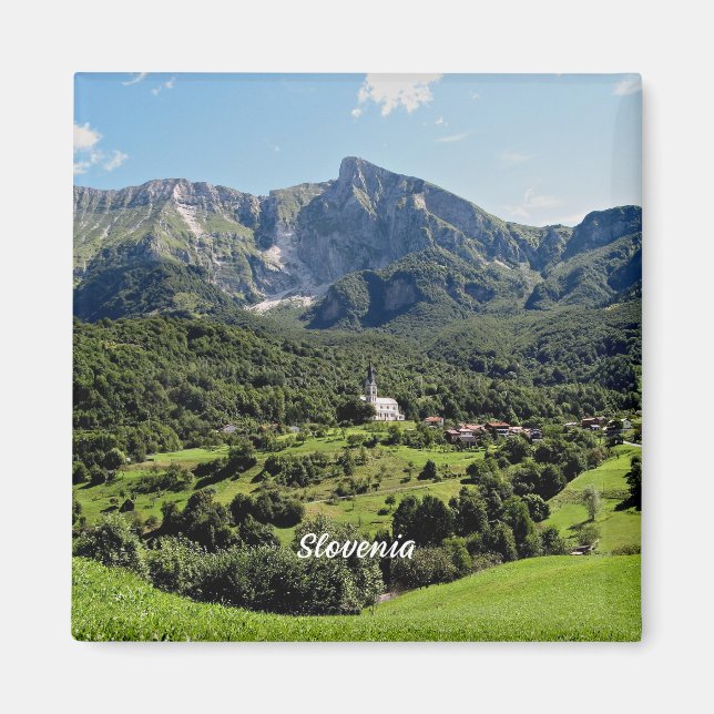Aimant photographie de paysage slovène (Devant)