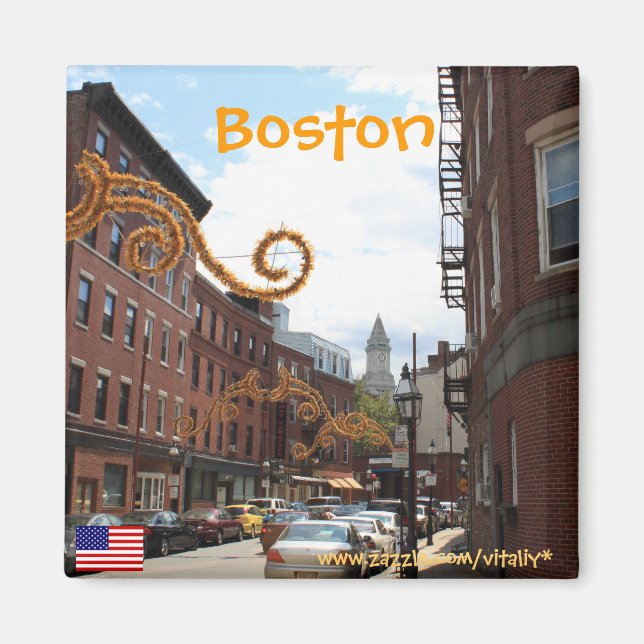 Aimant photographique du Massachusetts de Boston (Devant)
